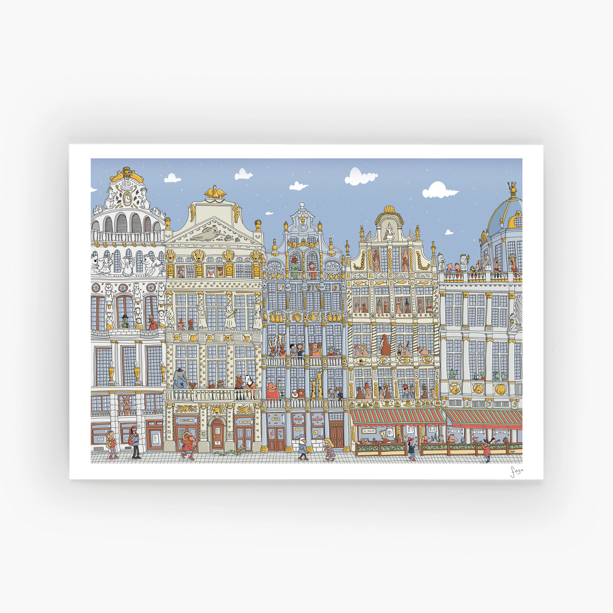 Grand Place Brussels fine art print by Fasu