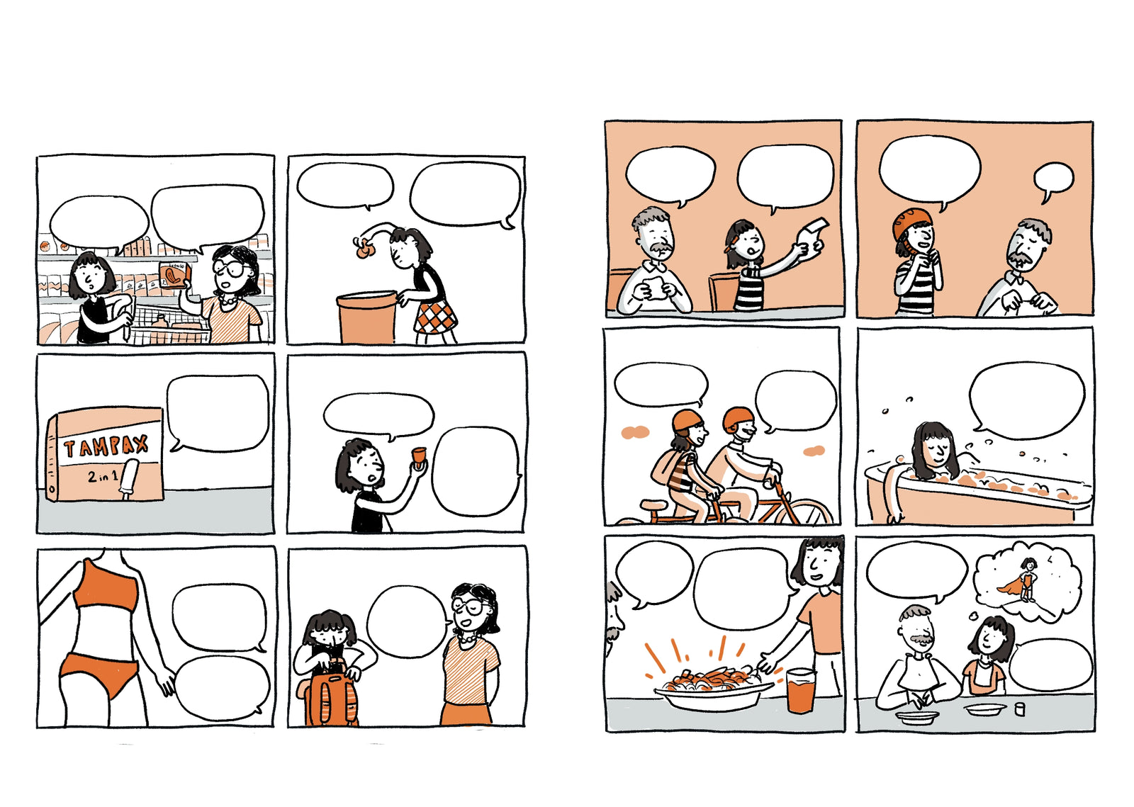 Comic Strip Puberty For Girls