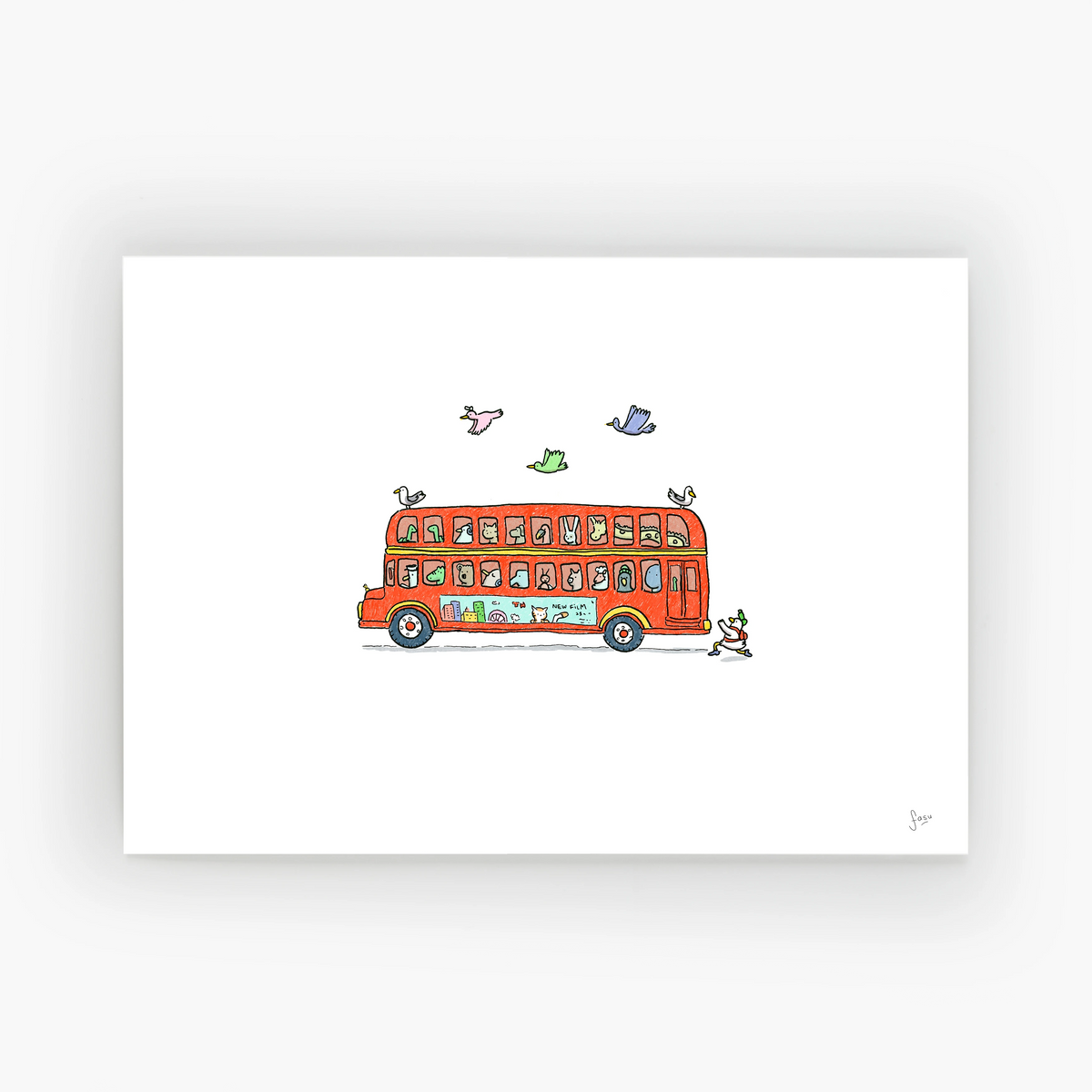 C'est parti illustration fine art print by Fasu