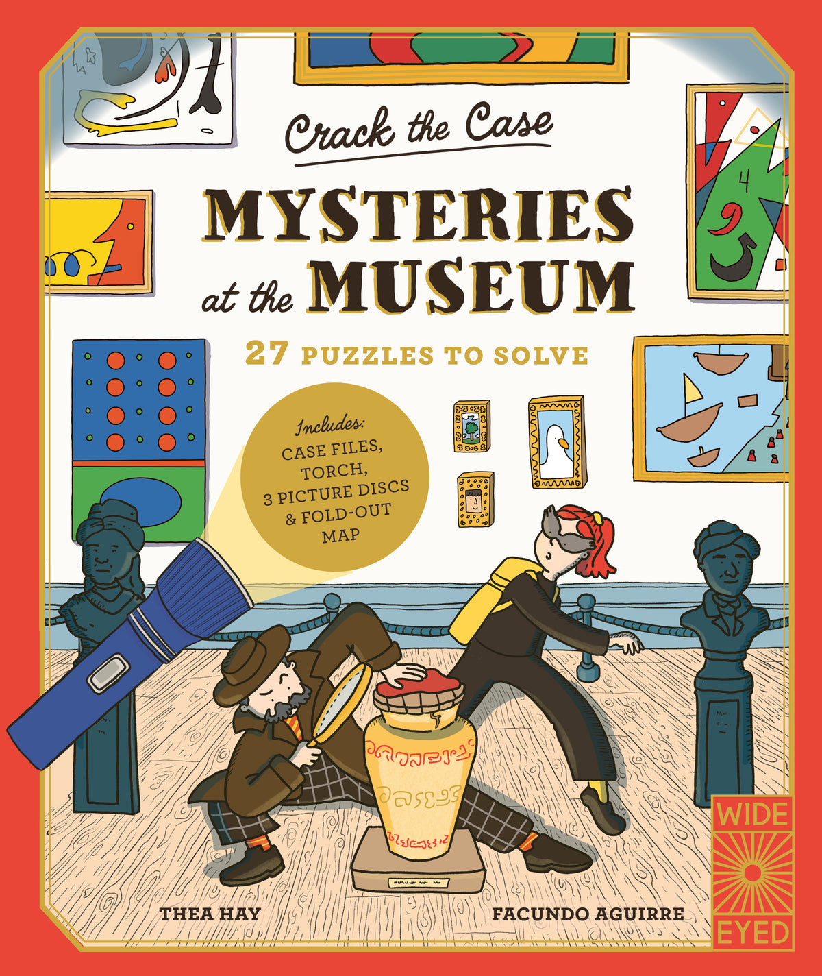 Crack the Case Mysteries at the Museum book cover illustrated by Fasu