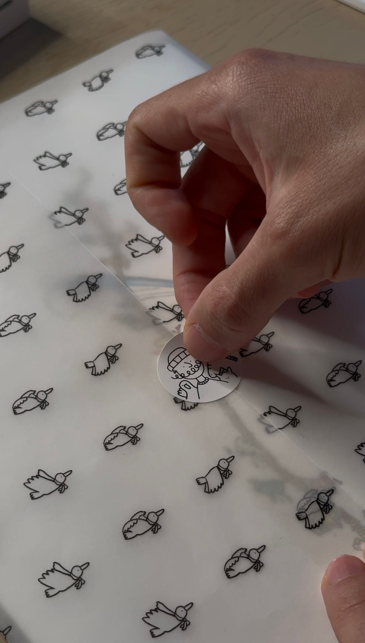 Fasu Drop 01 packaging sticker detail
