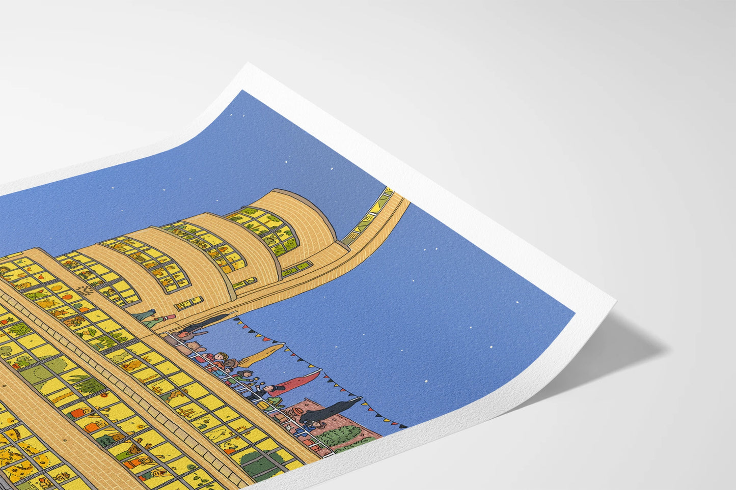 Detail of Flagey Brussels fine art print by Fasu