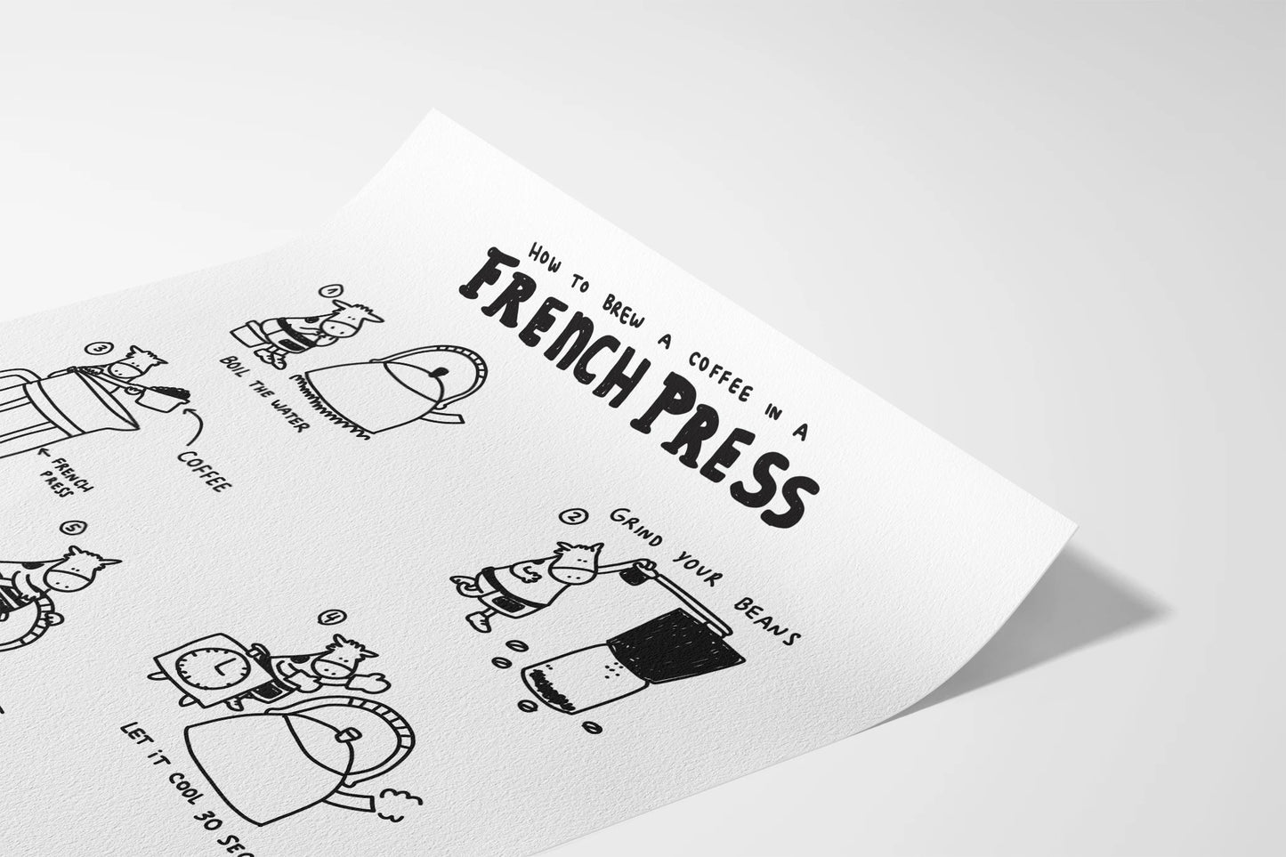 Detail of French press Brussels fine art print by Fasu
