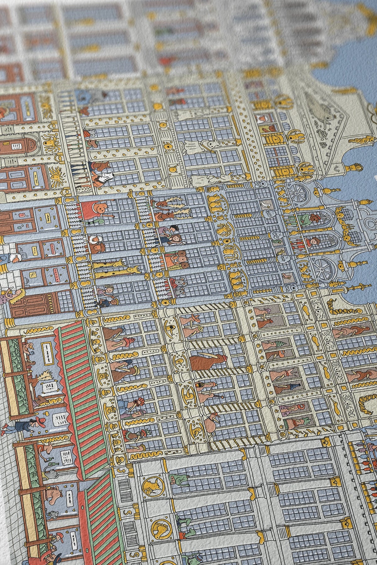 Detail of Grand Place Brussels fine art print by Fasu