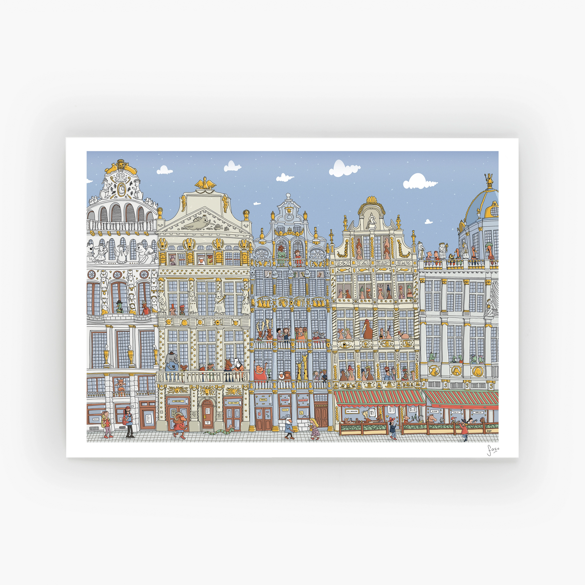 Grand Place Brussels fine art print by Fasu
