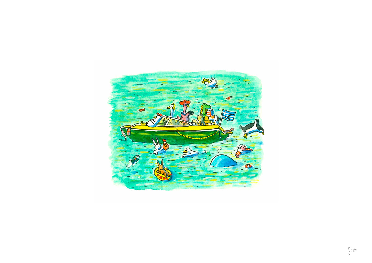 Les Vacances illustration artwork by Fasu