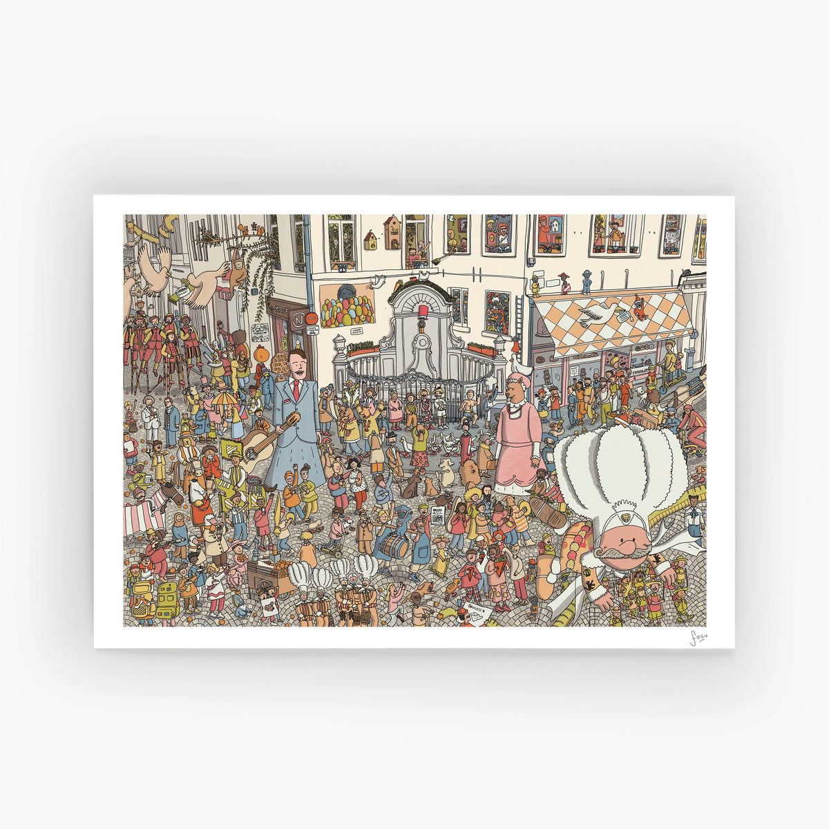 Manneken Pis Brussels fine art print by Fasu