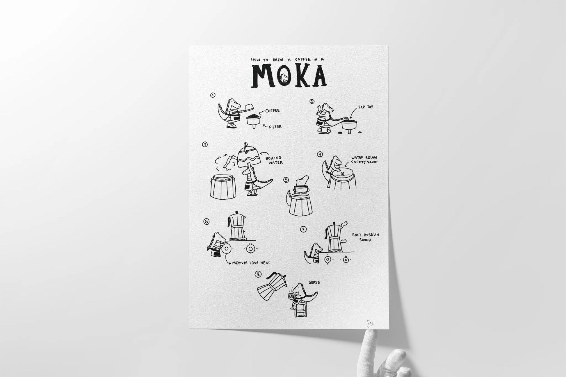 Detail of Moka Brussels fine art print by Fasu