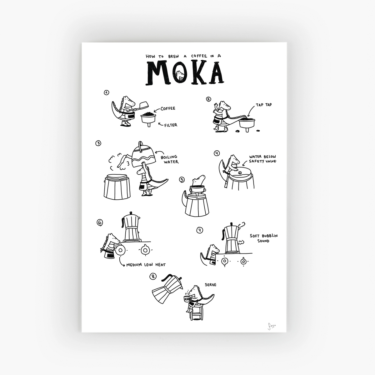 Moka Brussels fine art print by Fasu