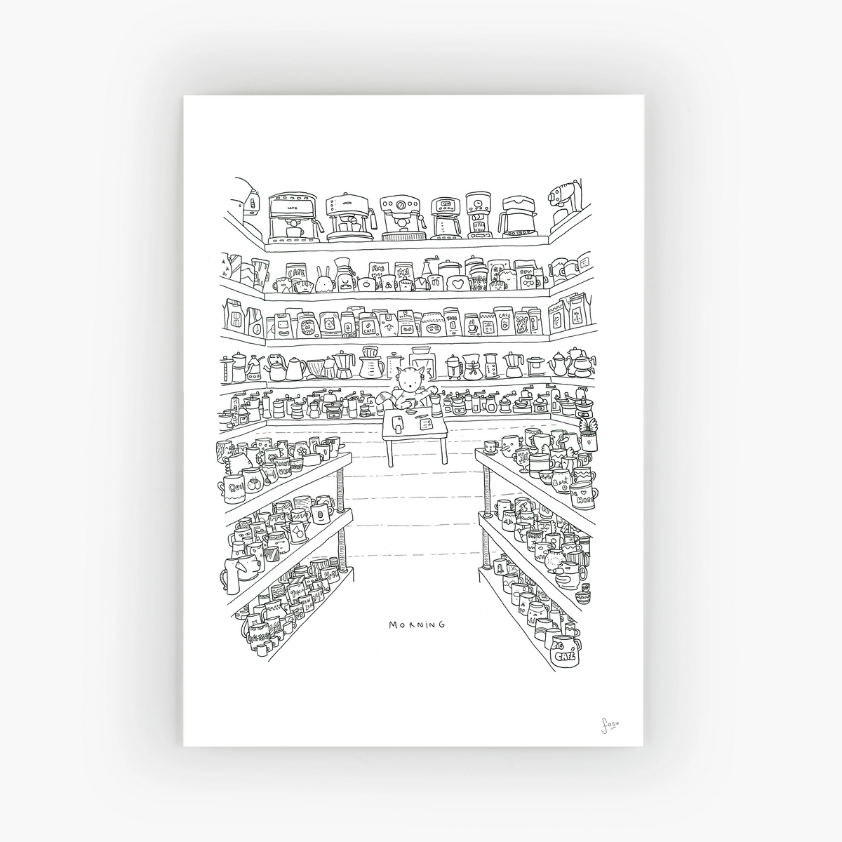 Morning illustration fine art print by Fasu