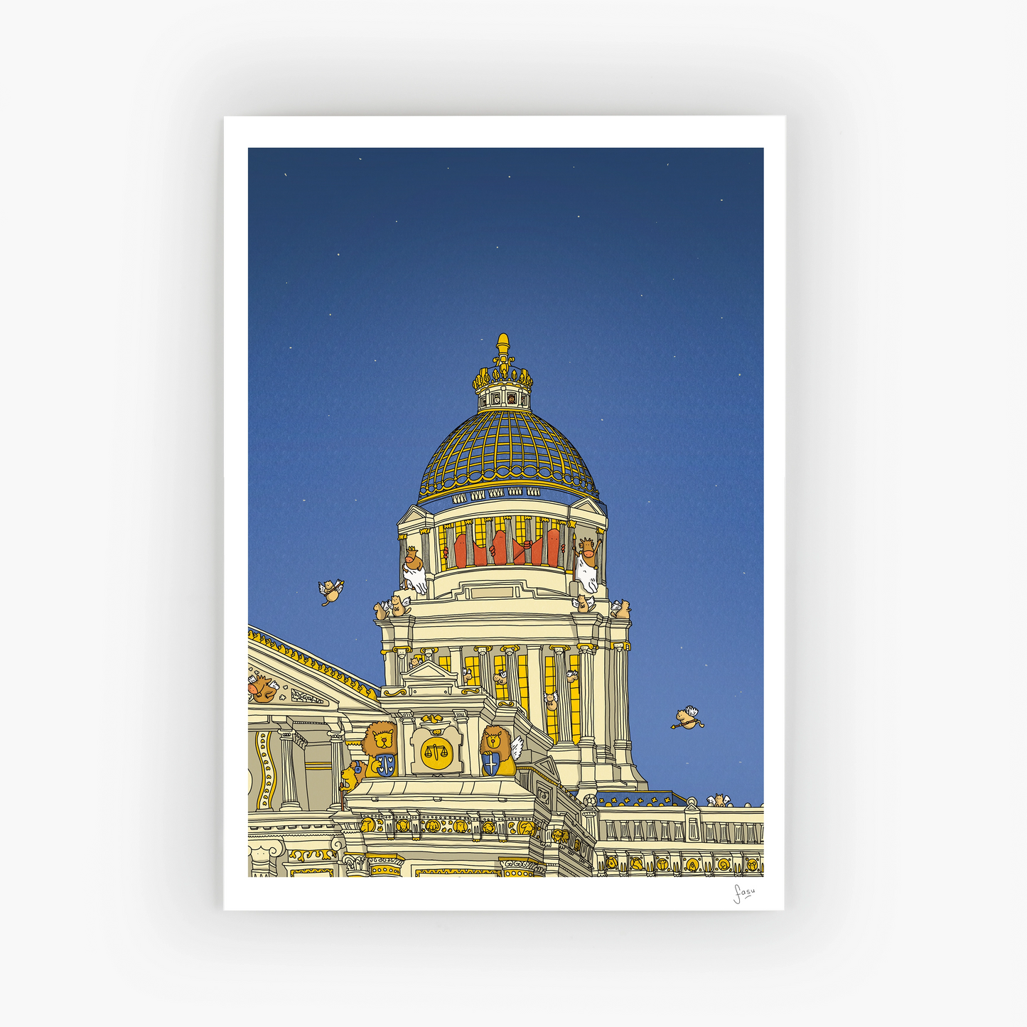 Palais de Justice Brussels fine art print by Fasu