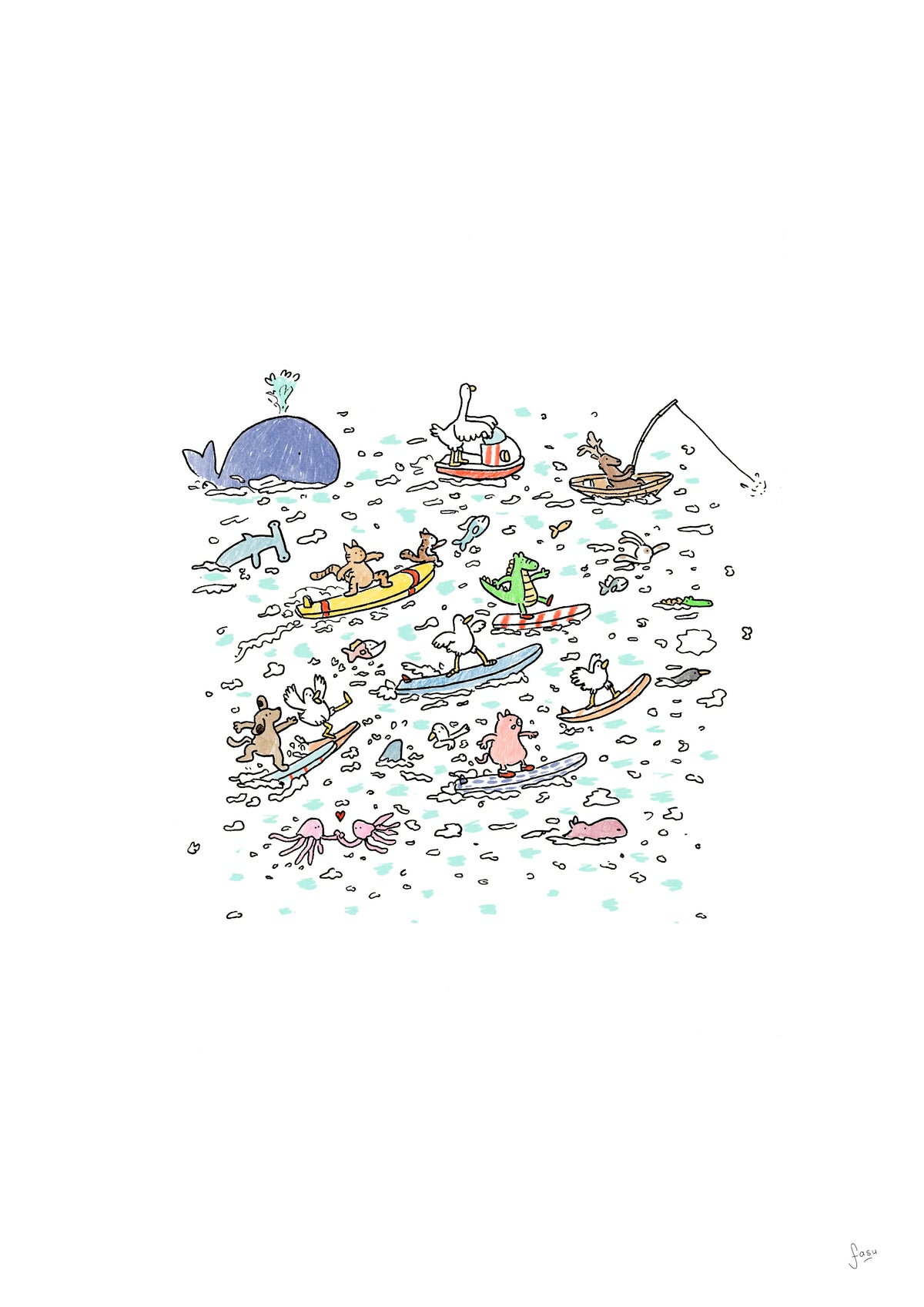 Playita illustration artwork by Fasu