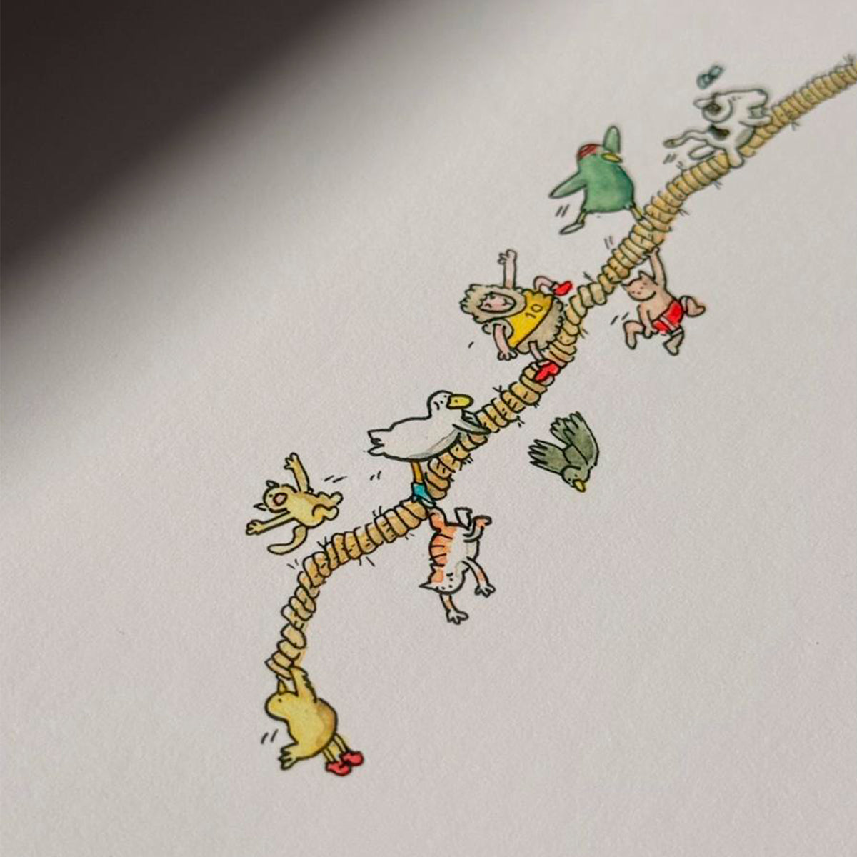 Detail of Tira y afloja fine art print by Fasu