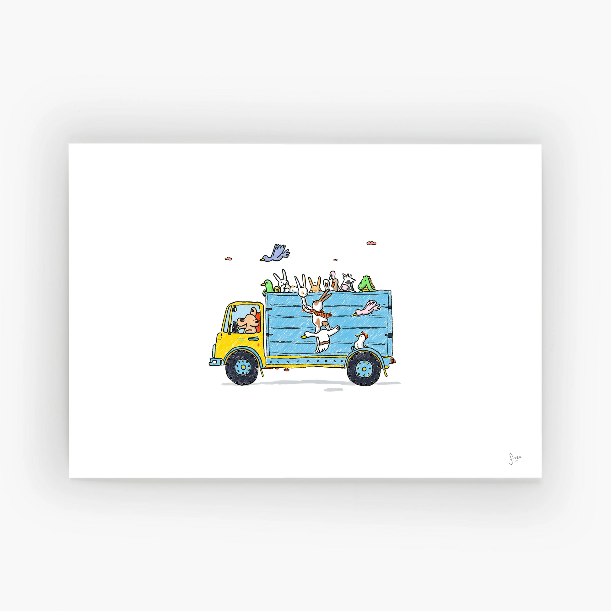 Wait! illustration fine art print by Fasu
